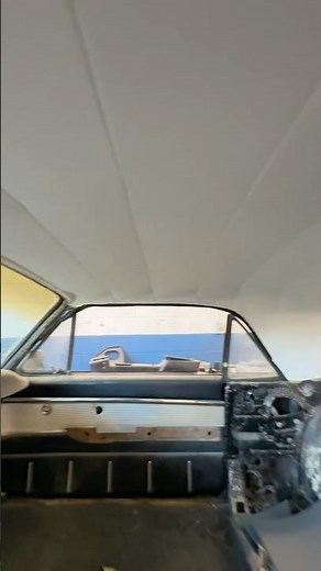 1963 Ford Thunderbird restoration in process bowed headliner installed ! #ClassicCar #restoration