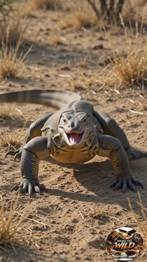 Python vs Monitor Lizard Fight, Brutal Reptile Battle in African Savanna