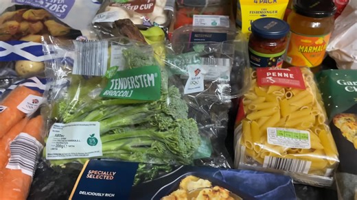 Grocery haul at two major UK supermarkets