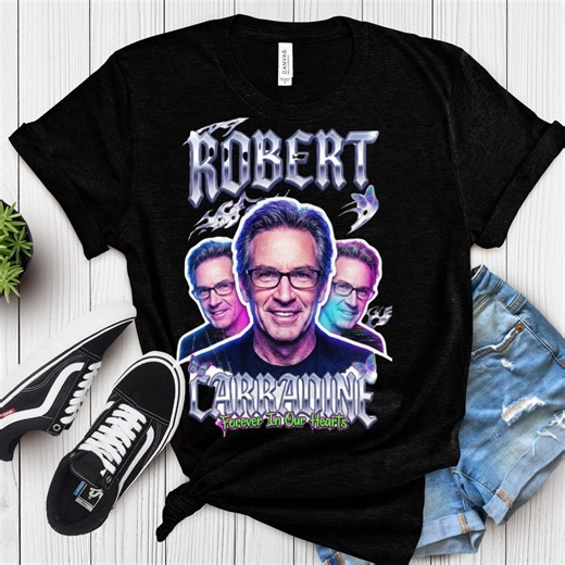Robert Carradine 90s Vintage Bootleg Graphic Tee, Cinema Legend Memorial Shirt, Forever in Our Hearts Robert Carradine Tribute Tshirt - Etsy