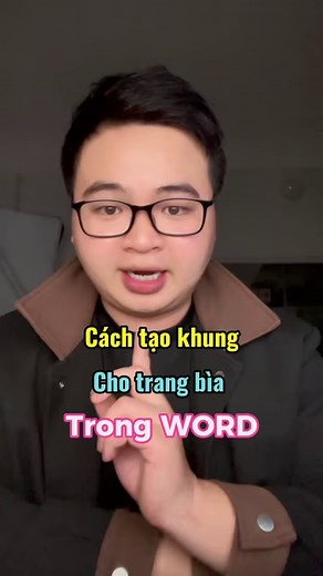 Cách để tạo khung cho trang bìa trong word đơn giản #tinhocvanphong #tinhocmos #word | Hảo Tin Học Văn Phòng