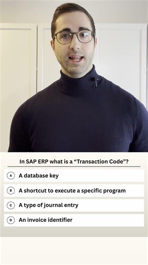 In SAP ERP what is a “Transaction Code”? - SAP Quiz