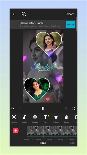 Love Effect Lyrics Reels Video Editing inshot 💝 🌟 Colorful Love Song Lyrics Reels Editing #shorts