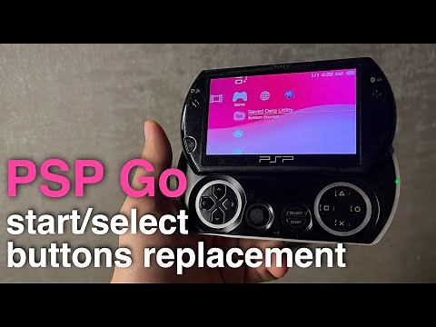 PSP Go start and select buttons replacement