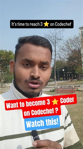 road to 3 ⭐ on Codechef #contest #codechef #coding #dsa #roadmap #engineering
