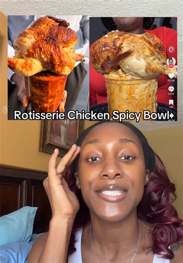 Rotisserie chicken spicy bowls is too far #rotisseriechickenspicybowl #spicybowl #garlicparmesanspicybowl #mukbang