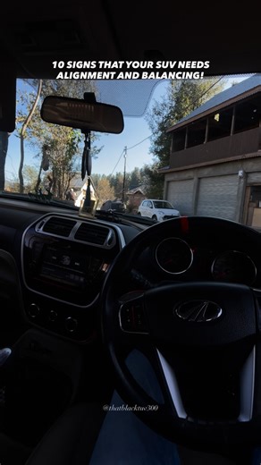 READ CAPTION HERE  Here are 10 signs your SUV needs wheel alignment...