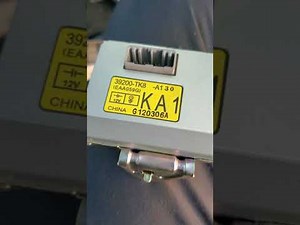 2012 Honda Odyssey Active Noise Cancelation module location and removal