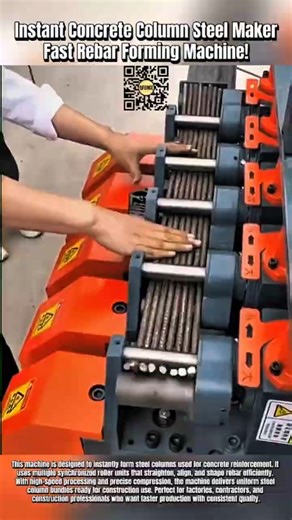 Instant Concrete Column Steel Maker – Fast Rebar Forming Machine!