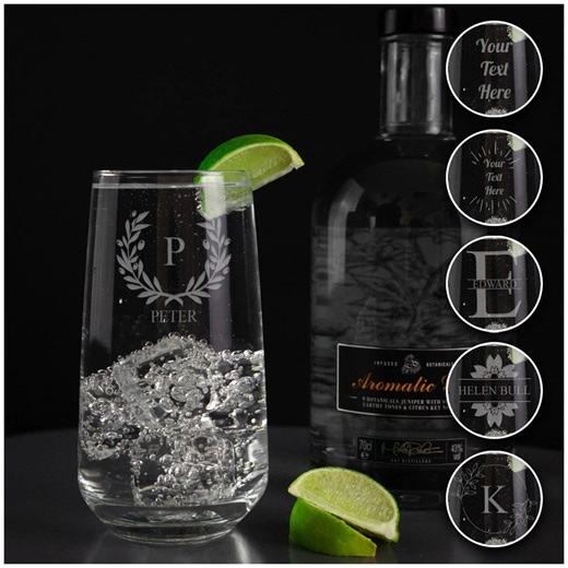Personalised Engraved Highball Glass – Custom Tumbler Gift for Her - Etsy UK