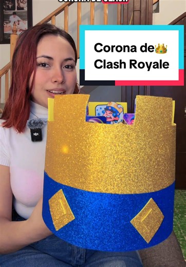 👑🤴🏻Tutorial de como hacer una corona de Clash Royale, idea de regalo para san Valentín o 14 de febrero día 8 #clashroyale #sanvalentin #14defebrero #diy #regaloscreativos