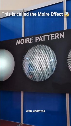 Moire Patterns = Pure Brain Confusion 😵‍💫 #shorts #science #physics