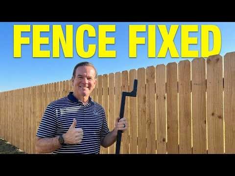 Fence Falling Over? This Simple Fix Works