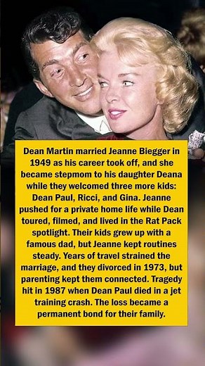 Dean Martin’s Family With Jeanne