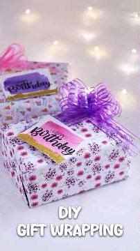 Birthday Gift Wrapping 🎁 | Creative DIY Gift Wrap Ideas | Easy & Aesthetic #Shorts