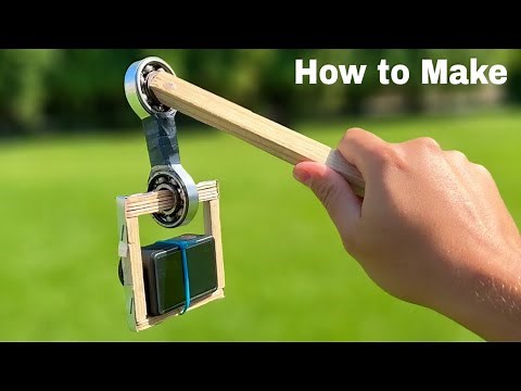 How to make a Camera Stabilizer using Bearings - DIY Camera Gimbal