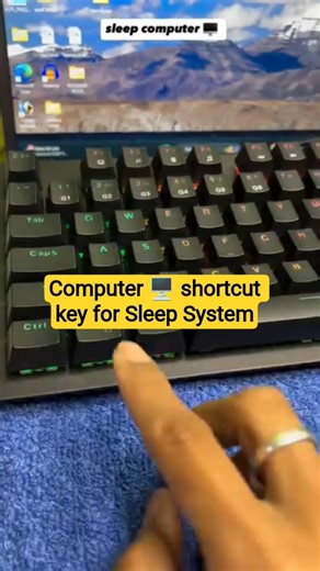 Computer 🖥️ shortcut key for Sleep System #shorts #shortcutkeys