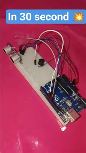 Simple radar system project in 30 second 💥.#shorts#subscribe