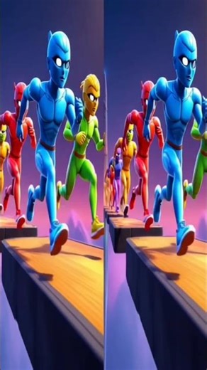 Fastest Run Wins 🏃‍♂️💨 | 3D Parkour RaceOnly 1 Can Win This Run Race! 😱Insane Parkour Run #gameplay