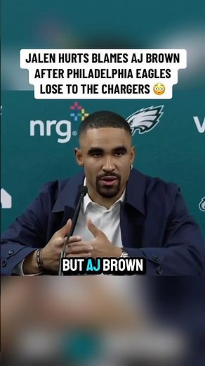“A.J. Brown COST us the game” - Jalen Hurts Postgame Interview - Eagles vs Chargers