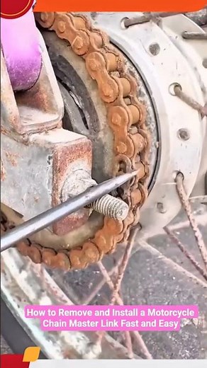 How to Remove and Install a Motorcycle Chain Master Link Fast and Easy #shorts #mechanic #tips