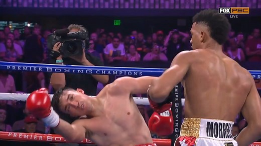 74K views · 1.5K reactions | ICYMI: David Morrell Jr. ended a weekend of non-stop boxing with an exclamation point, finishing Mario Cazares with a RD1 KO on Sunday's PBC on FOX main event‼ #MorrellCazares | Premier Boxing Champions | Facebook