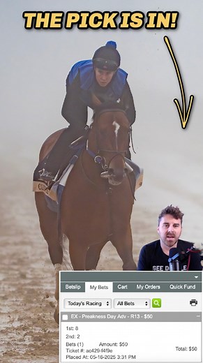 Jared's bet is IN for the Preakness Stakes! Sign up for the NYRA Bets Horse Racing app with promo code: DUDES200 to get up to a $200 deposit match bonus and bet the 150th Preakness Stakes with us! https://bit.ly/NYRABets_Dudes200 #NYRABetsPartner #NYRABets #PreaknessStakes #TripleCrown #racingdudes #picks #horseracing #handicapping | Racing Dudes