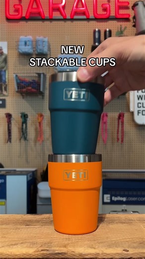 NOW AVAILABLE: The stackable, up-for-anything-you-are Rambler® 16 oz. Stackable Cup. #YETI #BuiltForTheWild
