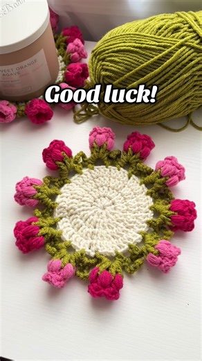 Crochet Flower Coaster Tutorial Part 3