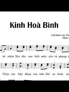 KINH HÒA BÌNH - LM KIM LONG - Trình bày Cđ Thông Vi Vu