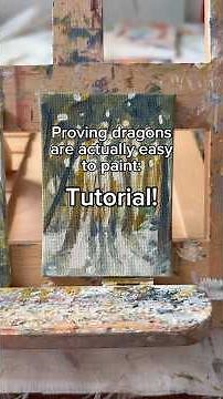 How to paint dragons: beginner edition ✨#arttutorial #oilpainting #dragon #art