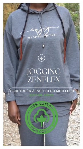 Découvrez nos nouveaux Joggings ZENFLEX en Coton 100% Premium Êtes-vous prête à vivre une expérience de confort ultime et de style inégalé ? Ne cherchez pas plus loin que notre toute dernière collection de Jogging ZENFLEX, confectionnée à partir de coton 100% premium. Nous sommes fiers de vous offrir la combinaison parfaite entre luxe et décontraction avec nos Joggings minutieusement conçus. Caractéristiques Clés : Un Confort Suprême : Nos Joggings sont fabriqués à partir du meilleur coton 100%,