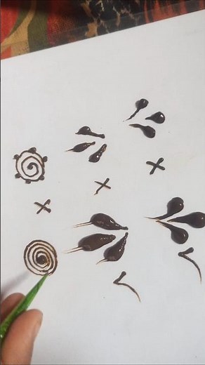 practice mehendi basic elements📝 #henna #shorts youtube