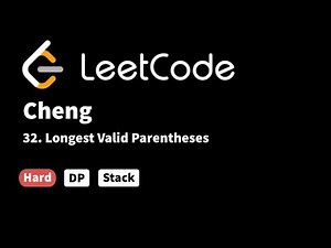 LeetCode 32. Longest Valid Parentheses