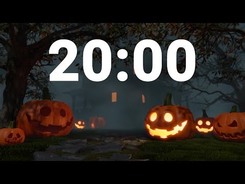 20 Minute Halloween Classroom Timer With Spooky Sounds & Alarm
