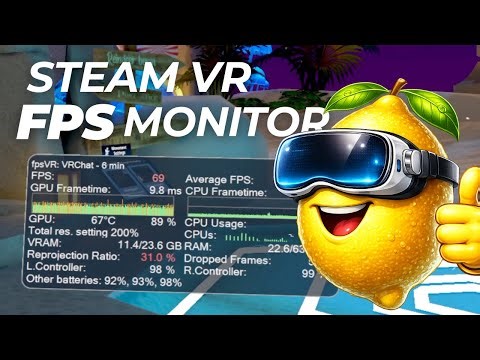 Every VR player needs this tool! (fpsVR FPS/Performance Monitor)