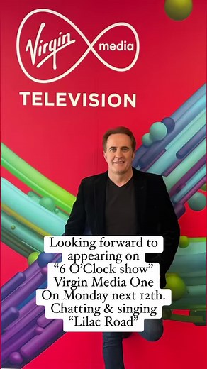 Looking forward to returning to the “6 O’Clock Show” Virgin Media Television Monday next 12th August to chat & perform “Lilac Road”. #Eurovision #LilacRoad #newmusic #newvideo @followers | Marc Roberts