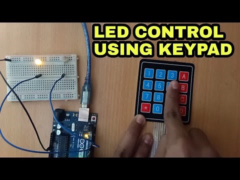 How to control led using keypad. Arduino project