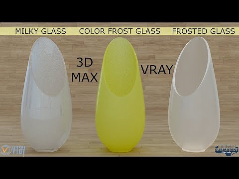 FROSTED & MILKY GLASS MATERIAL IN 3D MAX VRAY TUTORIAL