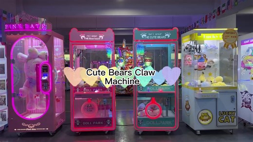 Funspace New Arrival Game Other Amusement Park Products Plush Crane Toy Vending Game Machine Arcade Pink Toy Gift Crane Machine