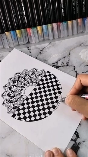 draw a simple mandala with me❤️#art#mandala#shorts#satisfying#artist#arttheraphy#drawing