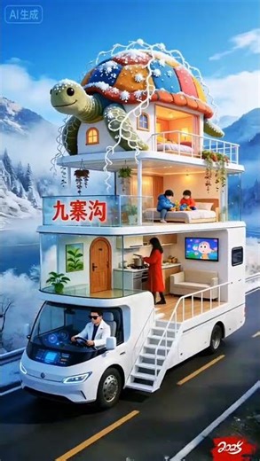 never imagined travel could be so enjoyable! The turtle-themed RV trip