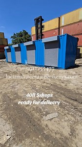 1K views · 5 comments | 40Ft Shipping Container converted to 5 Stalls. Call/WhatsApp our office number on +254711255477 or email us on lucianah@containerskenya.com. For all your container conversion needs. | Containers Kenya | Facebook