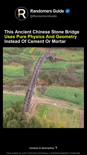 Experience the incredible engineering of this ancient Chinese bridge made entirely without cement