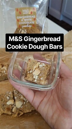 M&S Gingerbread Cookie Dough Bar | Hidden Chickpeas Snack