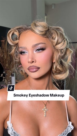 Cool Toned Full Glam Makeup Tutorial | Smokey Eyes & Blonde Hair