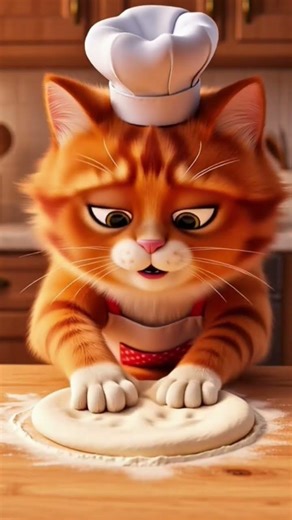 고양이 요리사의 다섯번째 요리 : 피자. Cat Chef's Fifth Dishes: Pizza It was easy, right?