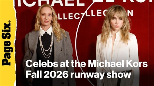 Uma Thurman, Suki Waterhouse, Olivia Munn and more at Michael Kors’ Fall 2026 runway show