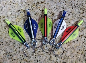You Pick Colors Archery Themed Keychain, Backpack Zipper Fob, Real Carbon Arrow - Etsy
