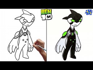 Ben 10 drawing || How to draw Ditto from Ben 10 Step by Step